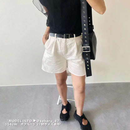 Pants/タック入りキュロットショートパンツ ST/No.27118