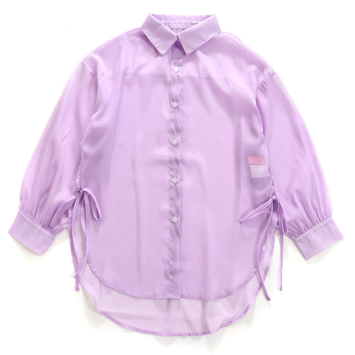 Tops/ シアーシャツ 脇リボン  ST/No.27261