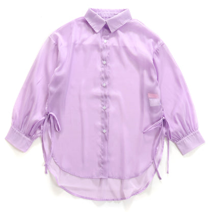 Tops/ シアーシャツ 脇リボン  ST/No.27261