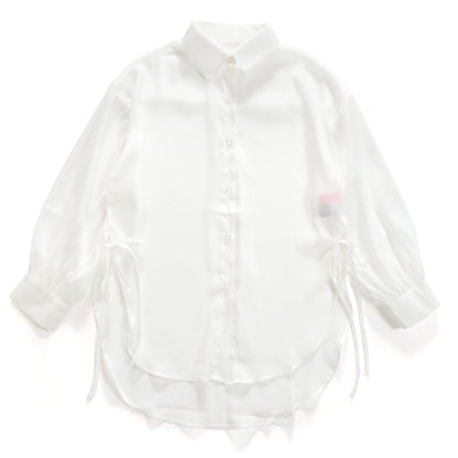 Tops/ シアーシャツ 脇リボン  ST/No.27261