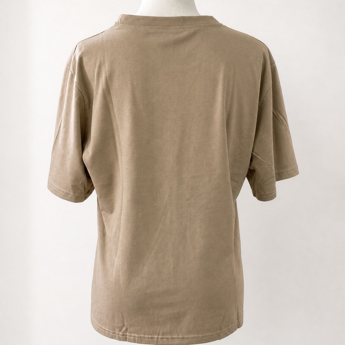半袖Tシャツ ブラウン 実物撮影 背面