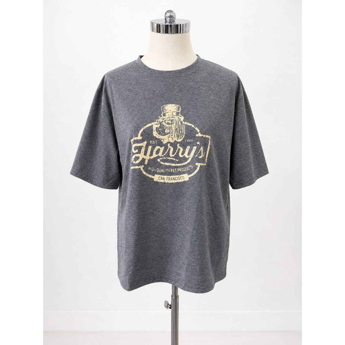 半袖Tシャツ チャコールグレー 実物撮影 正面
