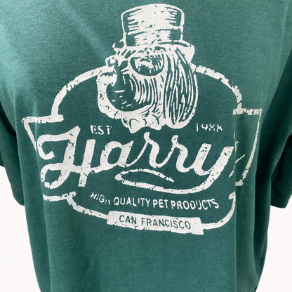 半袖Tシャツ グリーン 実物撮影 デザイン部分