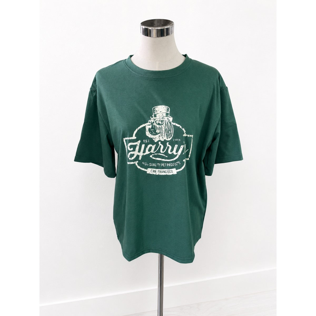 半袖Tシャツ グリーン 実物撮影 正面