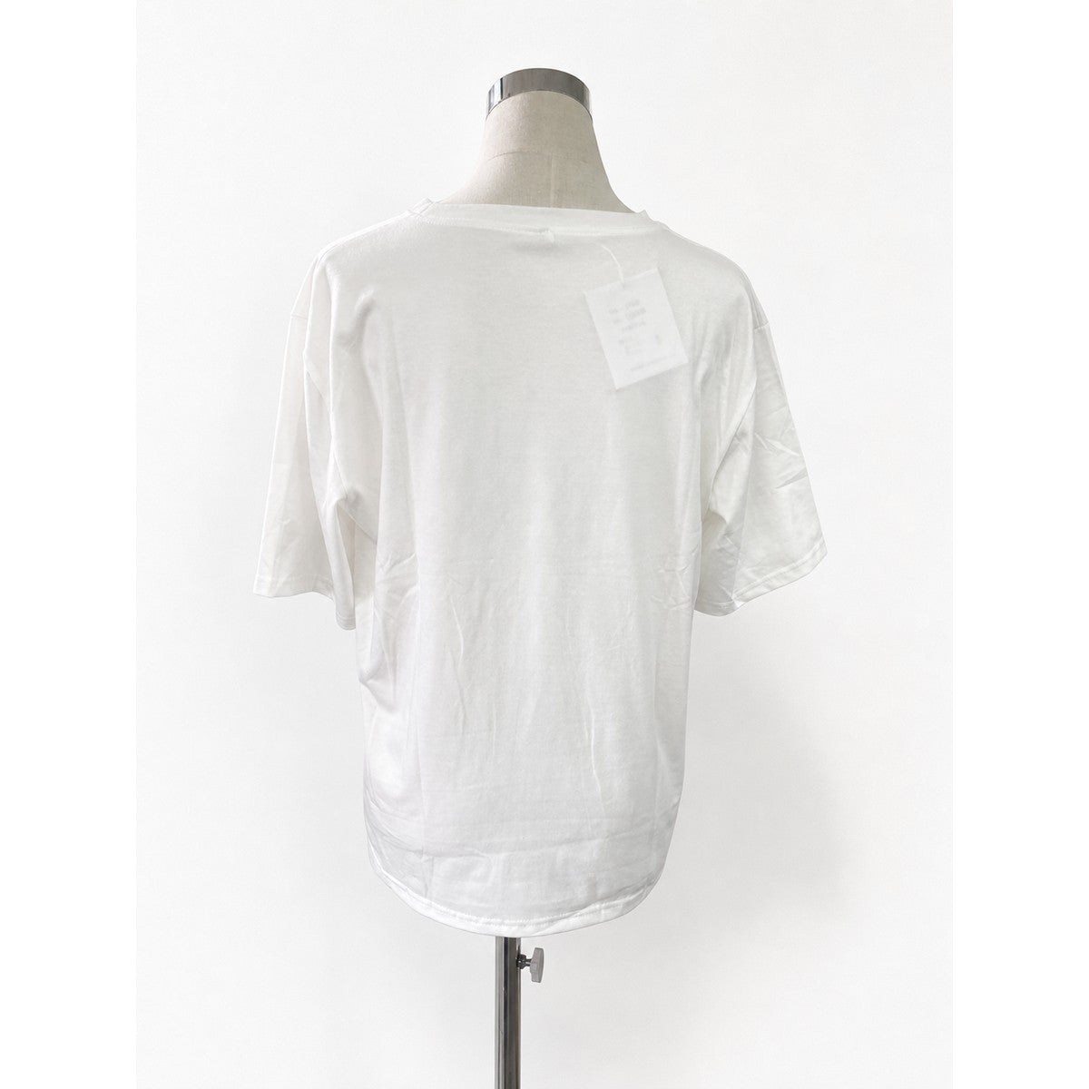 半袖Tシャツ オフホワイト 実物撮影 背面