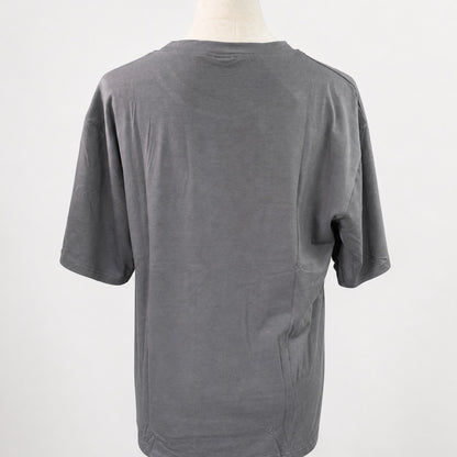 転写プリントTシャツ チャコールグレー 実物撮影 背面