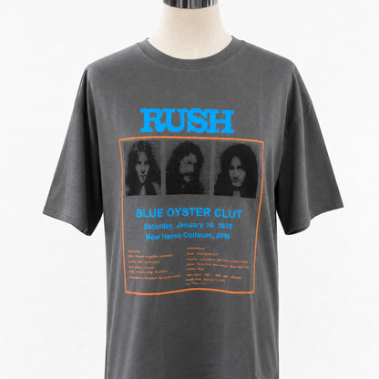転写プリントTシャツ チャコールグレー 実物撮影 正面