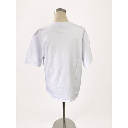 転写プリントTシャツ オフホワイト 実物撮影 背面