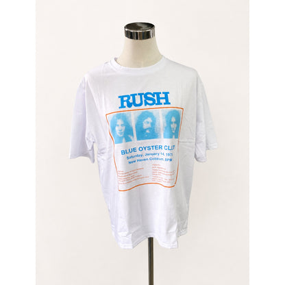 転写プリントTシャツ オフホワイト 実物撮影 正面