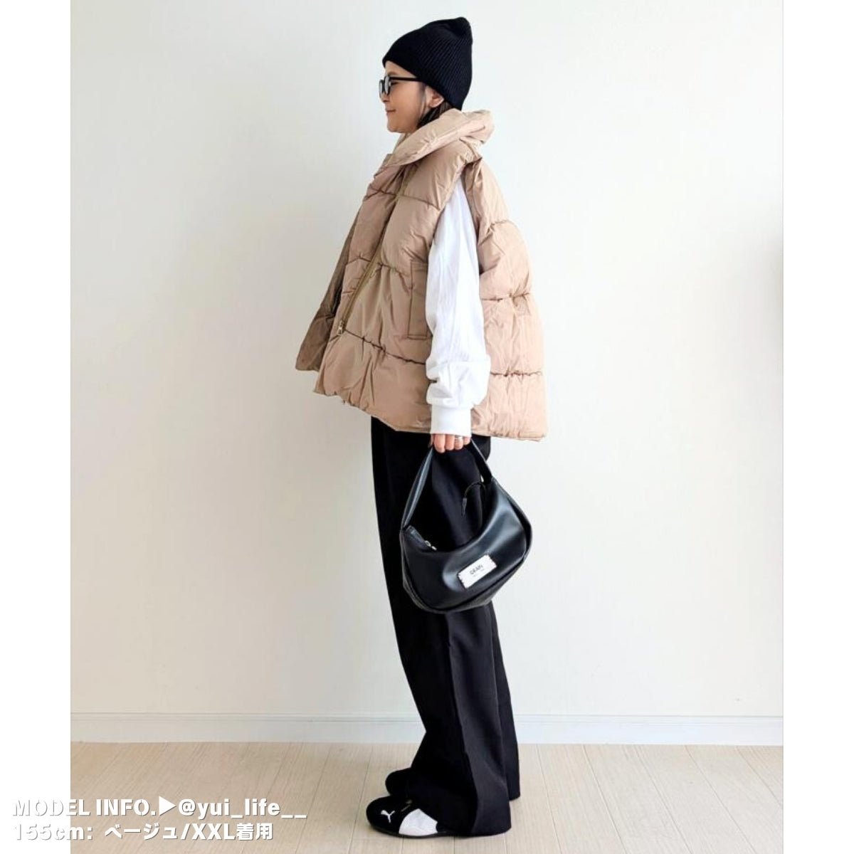 Outer/スタンドネック中綿ベスト ST/No.27539