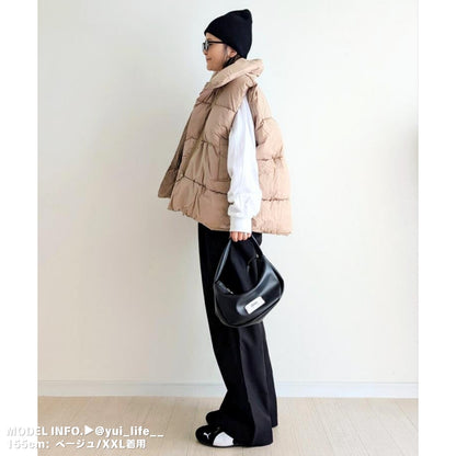 Outer/スタンドネック中綿ベスト ST/No.27539