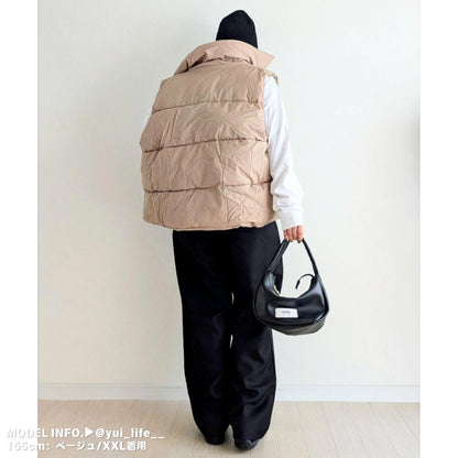 Outer/スタンドネック中綿ベスト ST/No.27539