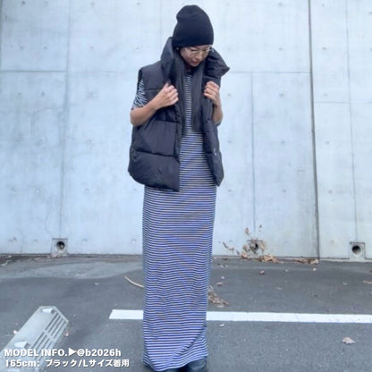 Outer/スタンドネック中綿ベスト ST/No.27539