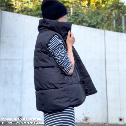 Outer/スタンドネック中綿ベスト ST/No.27539