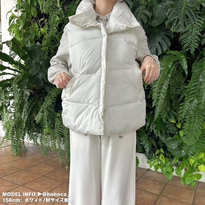 Outer/スタンドネック中綿ベスト ST/No.27539