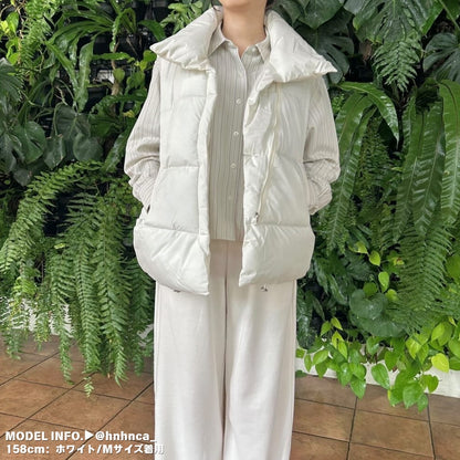 Outer/スタンドネック中綿ベスト ST/No.27539