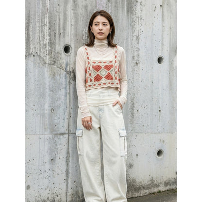 Knit/かぎ編みビスチェ ST/No.27665