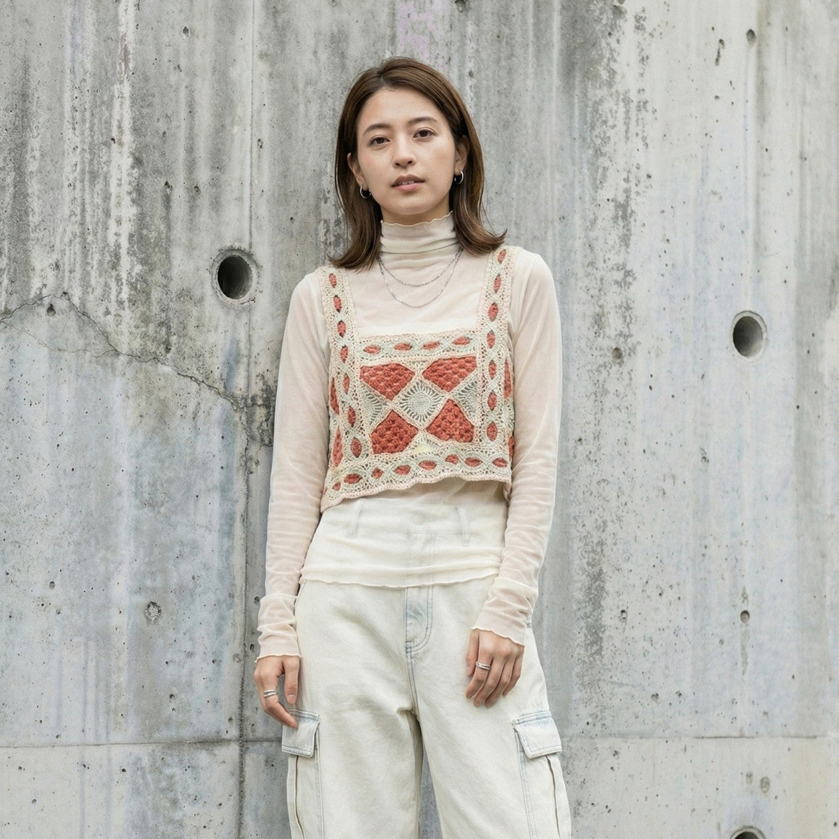 Knit/かぎ編みビスチェ ST/No.27665 – Belle Ćie