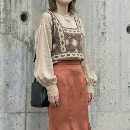 Knit/かぎ編みビスチェ ST/No.27665