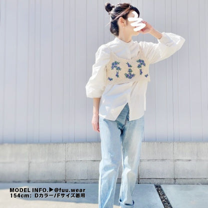 Knit/刺繍入りクロシェビスチェ ST/No.27666