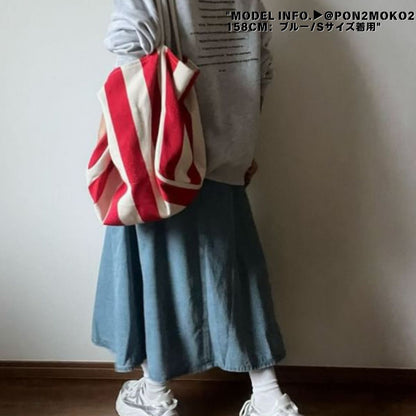 Skirt/デニムフレアスカート ST/No.27688