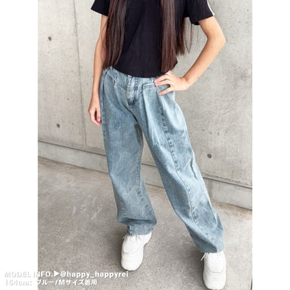 Pants/タック入りワイドデニムパンツ ST/No.27699