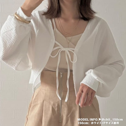 Tops/シンプルモノトーンカーディガン ST/No.27748