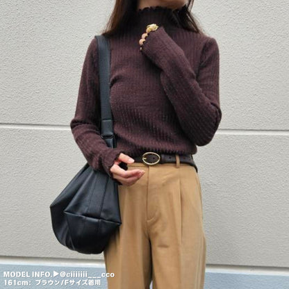 Knit/裏起毛ハイネックニットトップス ST/No.27783
