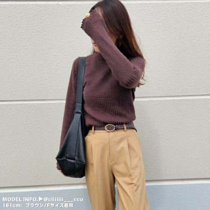 Knit/裏起毛ハイネックニットトップス ST/No.27783