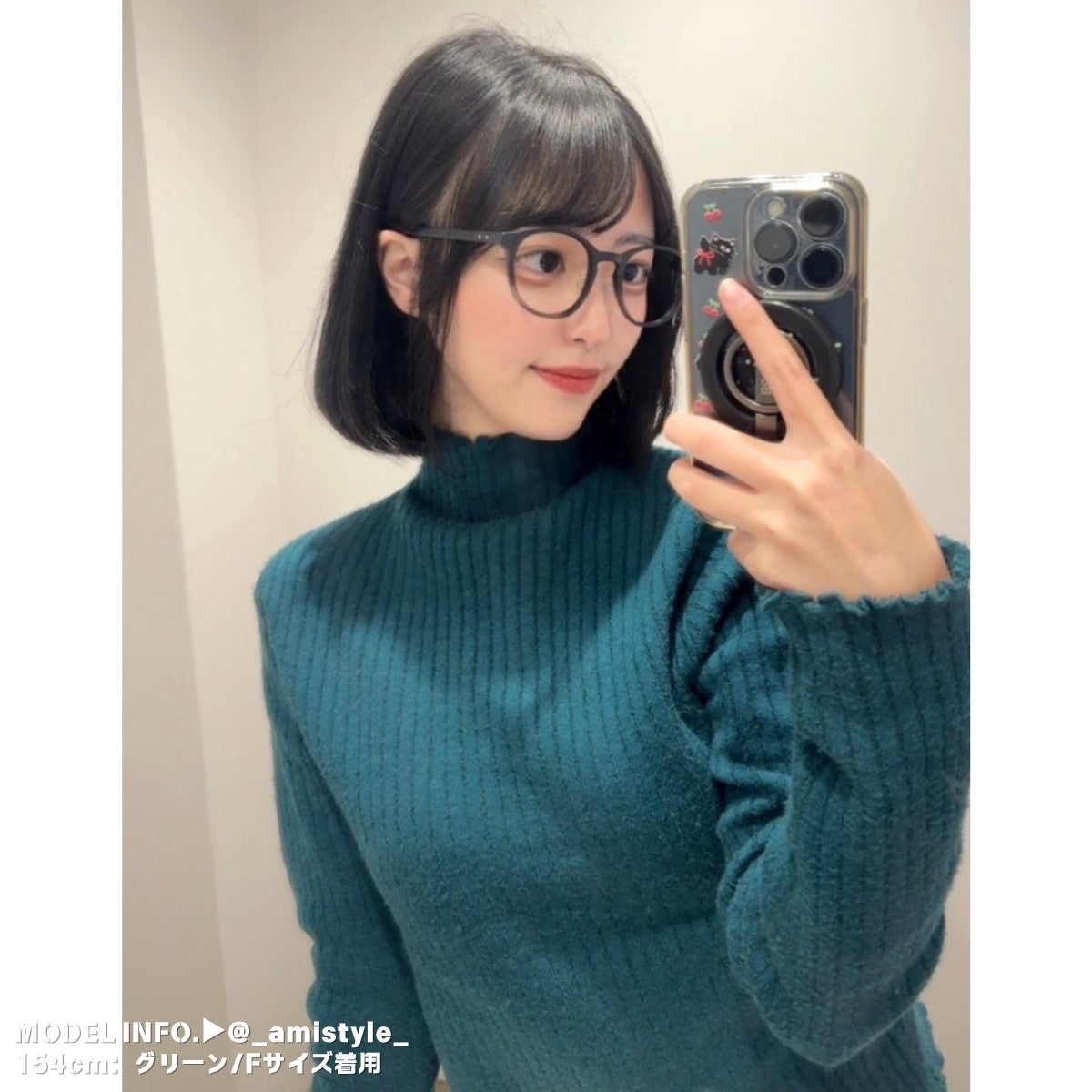 Knit/裏起毛ハイネックニットトップス ST/No.27783