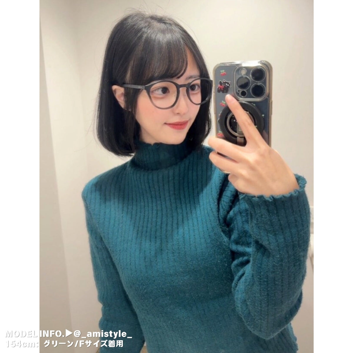 Knit/裏起毛ハイネックニットトップス ST/No.27783