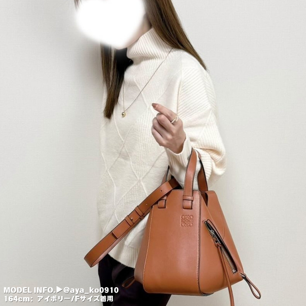 Knit/ダイヤ柄ハイネックニットトップス ST/No.27789