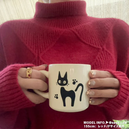 Knit/ダイヤ柄ハイネックニットトップス ST/No.27789