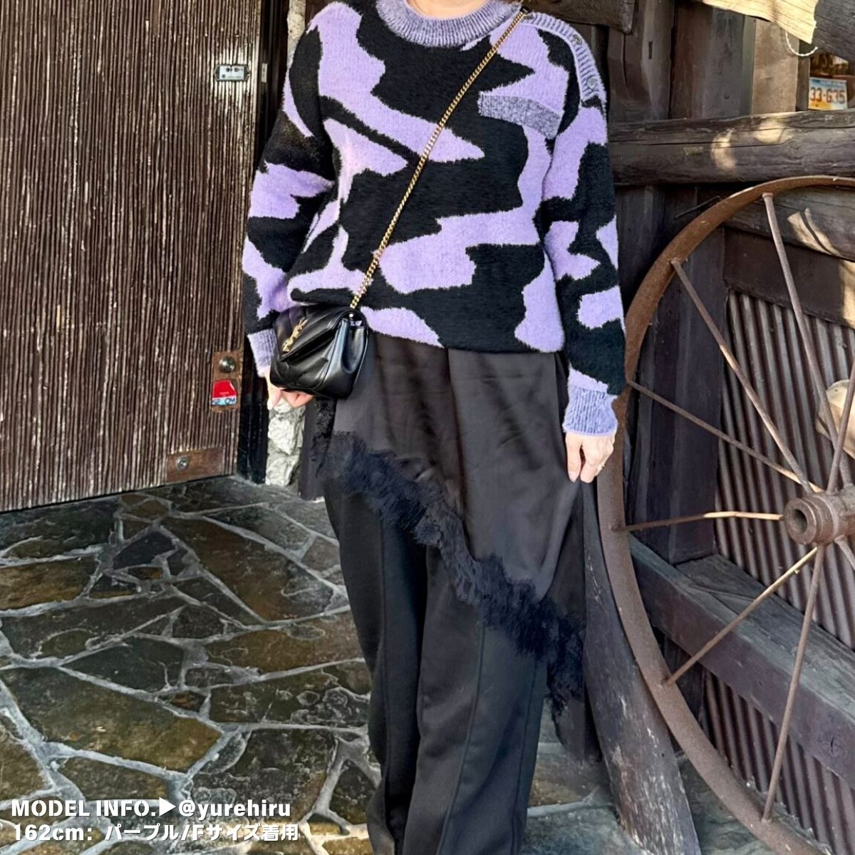 Knit/カラーマーブルニットプルオーバー ST/No.27816