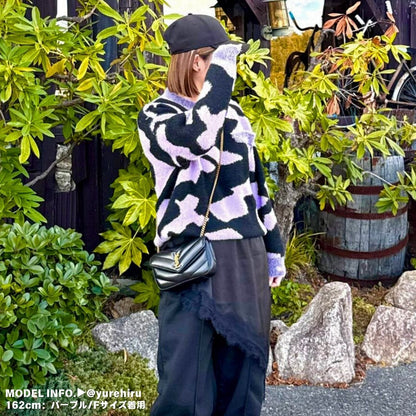 Knit/カラーマーブルニットプルオーバー ST/No.27816