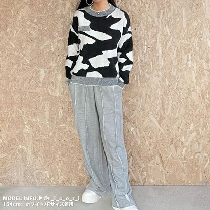 Knit/カラーマーブルニットプルオーバー ST/No.27816