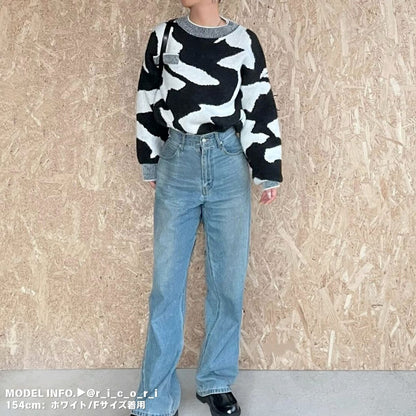 Knit/カラーマーブルニットプルオーバー ST/No.27816