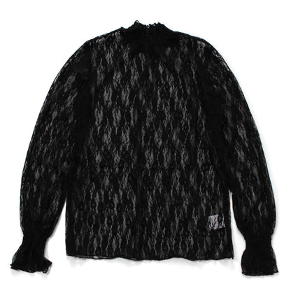 Blouse/ハイネックシアー小花長袖トップス ST/No.27828