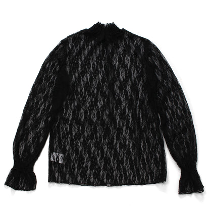 Blouse/ハイネックシアー小花長袖トップス ST/No.27828