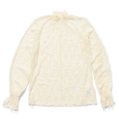 Blouse/ハイネックシアー小花長袖トップス ST/No.27828
