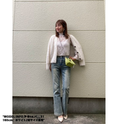 Blouse/ハイネックシアー小花長袖トップス ST/No.27828