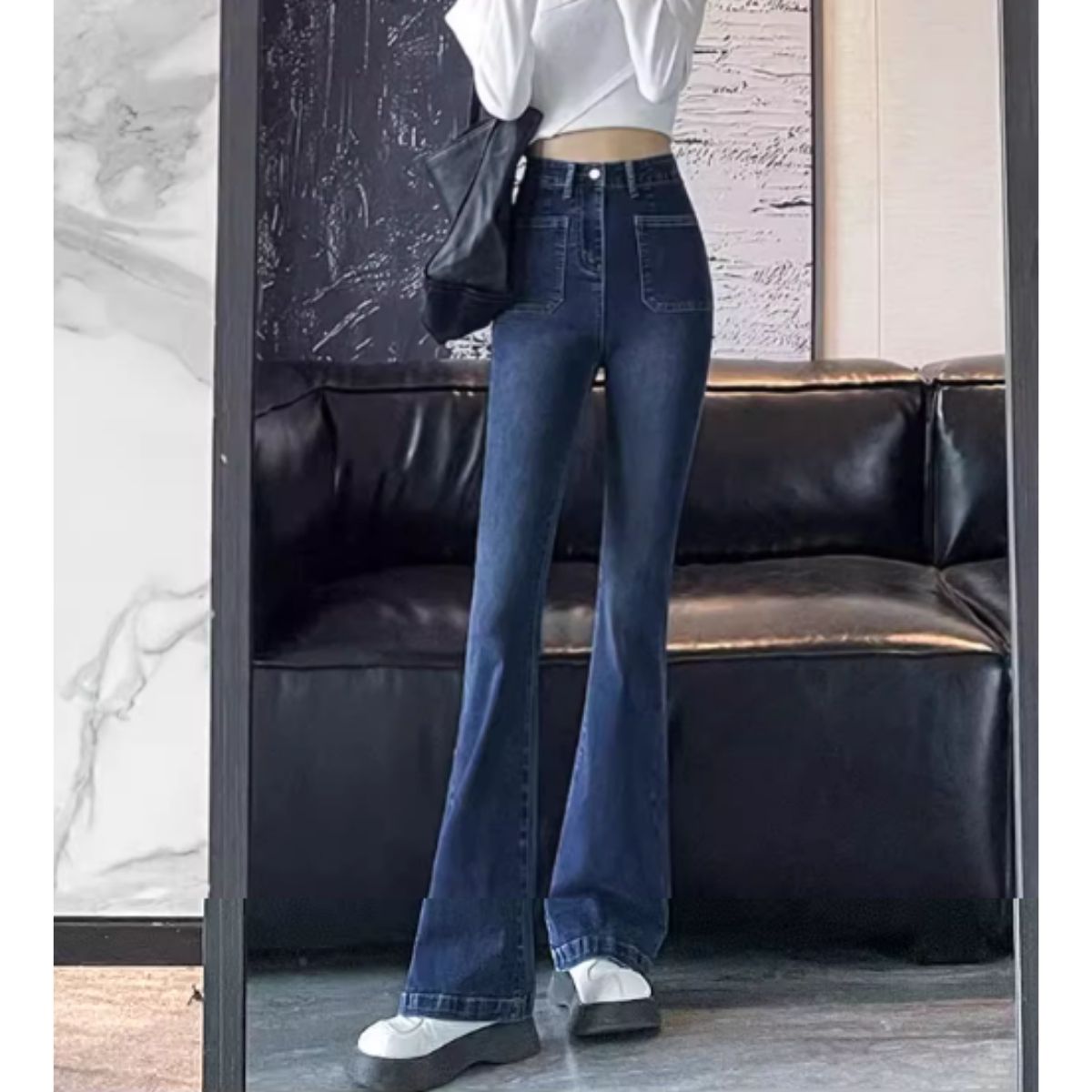 Pants/ポケットフレアデニムパンツ ST/No.27834