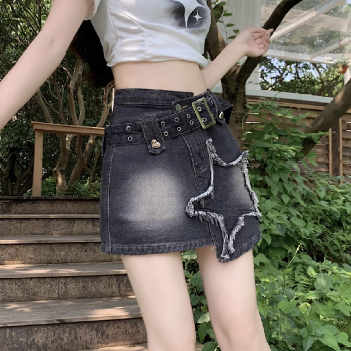 Skirt/星モチーフデニムミニスカート ST/No.27889