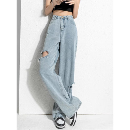 Pants/サイドカットダメージワイドパンツ ST/No.27903