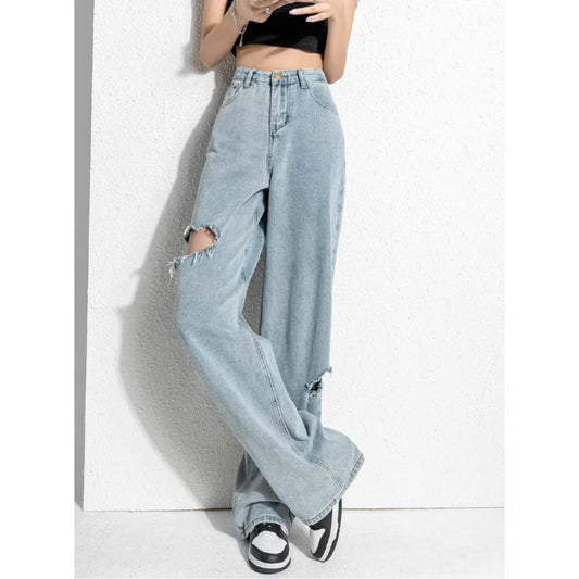 Pants/サイドカットダメージワイドパンツ ST/No.27903
