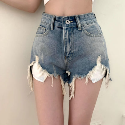 Pants/ポケット見せダメージデニムＳＰ ST/No.27906