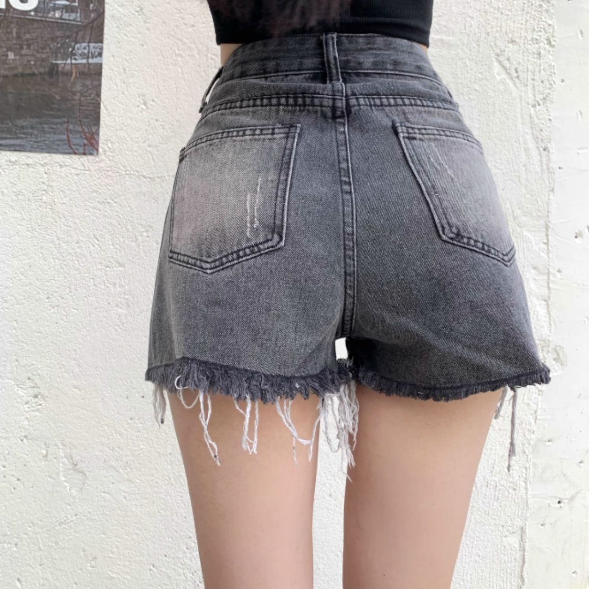 Pants/ポケット見せダメージデニムＳＰ ST/No.27906