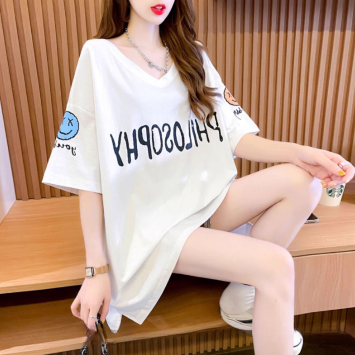 T-Shirts/バッククロスビッグシルエットＴ ST/No.27921