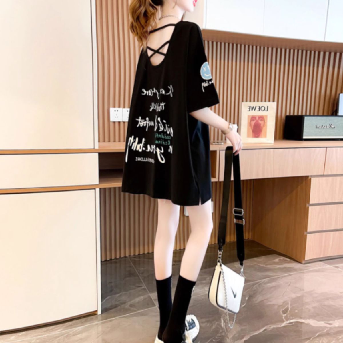 T-Shirts/バッククロスビッグシルエットＴ ST/No.27921