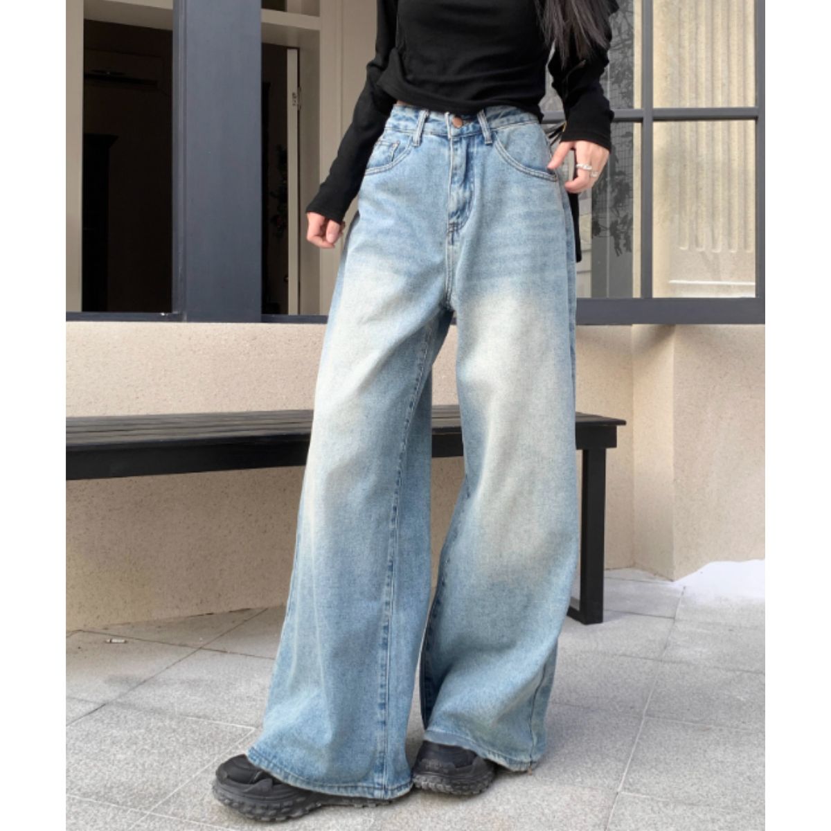Pants/ワイドフレアデニムロングパンツ ST/No.27939